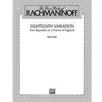 Eighteenth Variation (from Rhapsodie on a Theme of Paganini) [Piano] Book