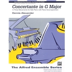 Alexander Concertante in G Major Two Pianos Four Hands Sheet