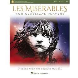 Les Miserables for Classical Players Flute and Piano /Audio Access