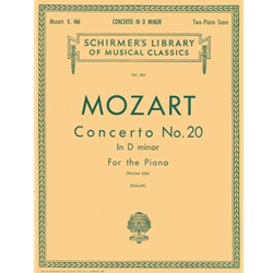 Concerto No. 20 in D Minor, K.466 - Schirmer Library of Classics Volume 661 National Federation of Music Clubs 2024-2028 Piano Duets