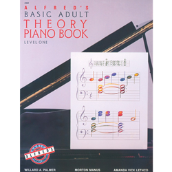 Alfred's Basic Adult Piano Course: Theory Book 1