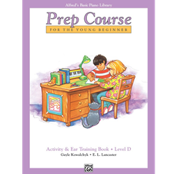 Alfred's Basic Piano Prep Course Activity & Ear Training Book D