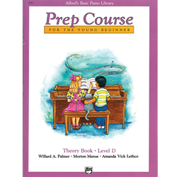 Alfred's Basic Piano Prep Course: Theory Book D