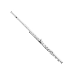 Azumi AZ2SRBO Performance Flute Sterling silver headjoint, Silver plated body Offset G