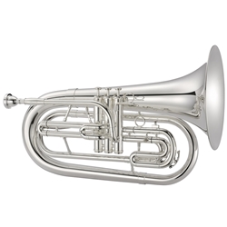 JBR1101MS Quantum JBR1101M Marching Baritone Bb Silver Plated .531 Bore 10" Bell