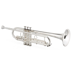 Jupiter 1602S-LTR XO 1602S Pro Trumpet Silver-plated brass body with reverse rose brass leadpipe.