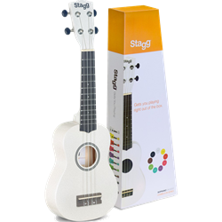 Stagg Soprano Ukulele White