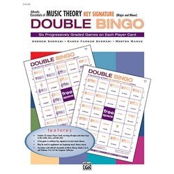 Essentials of Music Theory: Double Bingo Game -- Key Signature