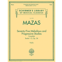 75 Melodious and Progressive Studies Complete, Op. 36 - Schirmer Library of Classics Volume 2092