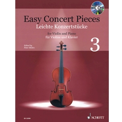 Easy Concert Pieces for Violin and Piano 3 /CD